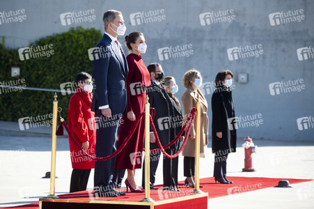 Abflug der Royals nach Andorra in Madrid