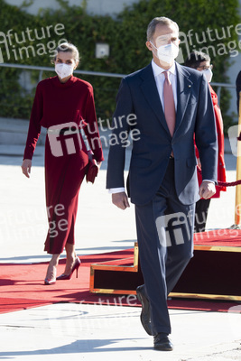 Abflug der Royals nach Andorra in Madrid