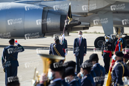 Abflug der Royals nach Andorra in Madrid