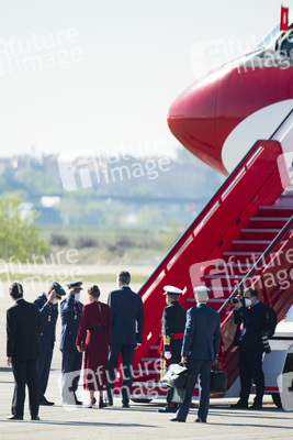 Abflug der Royals nach Andorra in Madrid