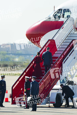Abflug der Royals nach Andorra in Madrid