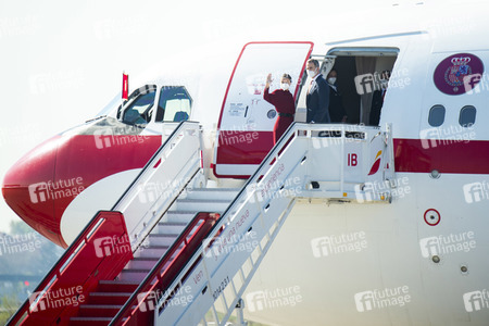 Abflug der Royals nach Andorra in Madrid
