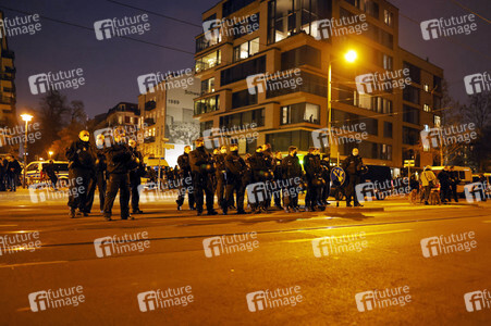 Protestaktion 'Chaos für die Meute! Tag X Demo!' in Berlin