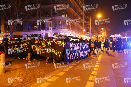Protestaktion 'Chaos für die Meute! Tag X Demo!' in Berlin