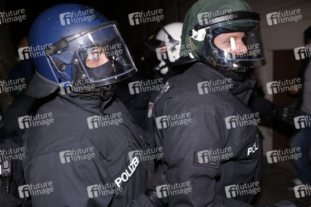 Protestaktion 'Chaos für die Meute! Tag X Demo!' in Berlin