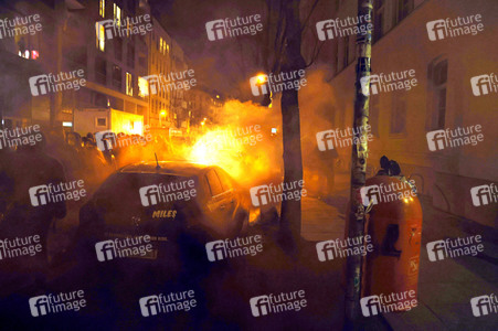 Protestaktion 'Chaos für die Meute! Tag X Demo!' in Berlin