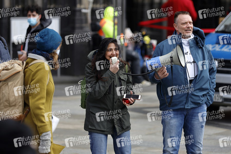 Demo gegen Corona-Maßnahmen in Köln
