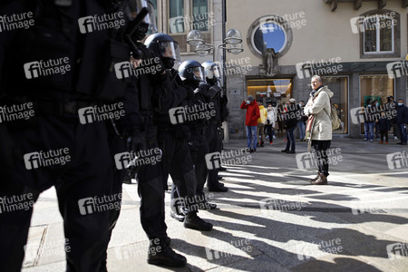 Demo gegen Corona-Maßnahmen in Köln