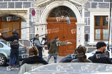 Dreharbeiten zum TV-Film 'Wolfsland' in Görlitz