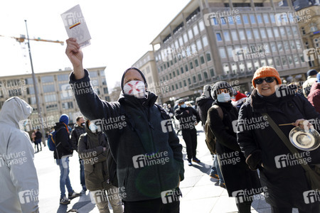 Demo gegen Corona-Maßnahmen in Köln