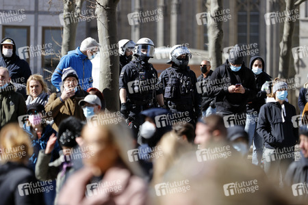 Demo gegen Corona-Maßnahmen in Köln