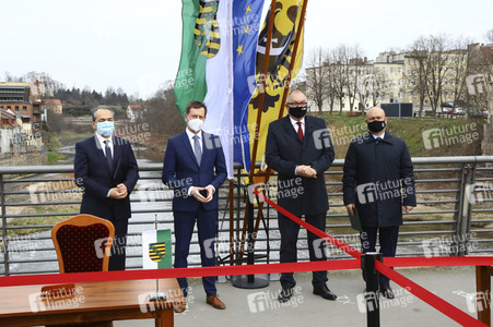 Pressetermin mit Michael Kretschmer und Cezary Przybylski in Görlitz