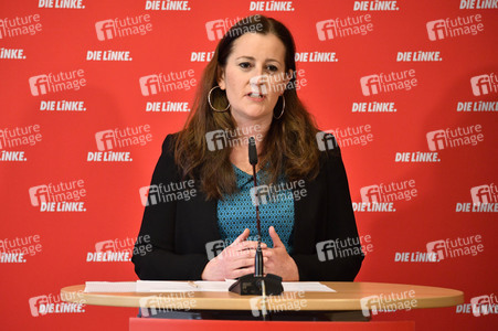 Pressekonferenz mit Janine Wissler in Berlin