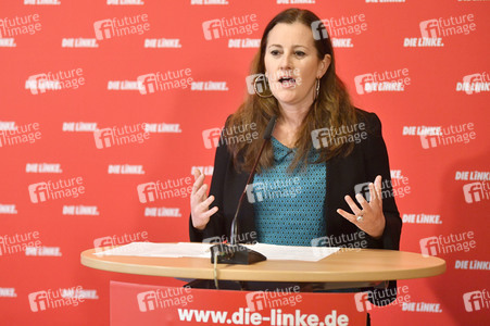 Pressekonferenz mit Janine Wissler in Berlin