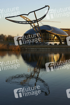 Sonnenaufgang am Expowal in Hannover