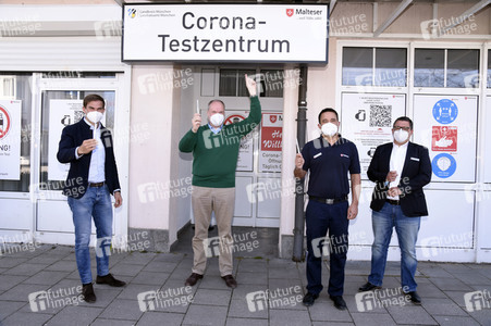 Eröffnung eines Schnelltestzentrums in Kirchheim