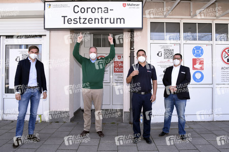 Eröffnung eines Schnelltestzentrums in Kirchheim