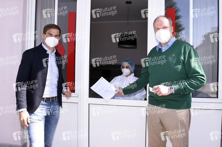 Eröffnung eines Schnelltestzentrums in Kirchheim