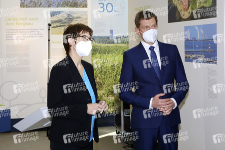 Pressetermin mit Annegret Kramp-Karrenbauer und Michael Kretschmer in Boxberg