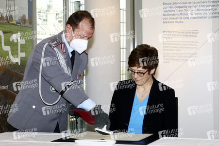 Pressetermin mit Annegret Kramp-Karrenbauer und Michael Kretschmer in Boxberg