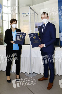 Pressetermin mit Annegret Kramp-Karrenbauer und Michael Kretschmer in Boxberg