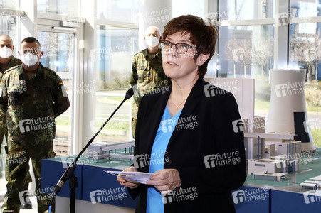 Pressetermin mit Annegret Kramp-Karrenbauer und Michael Kretschmer in Boxberg