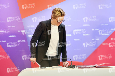 Pressekonferenz zur Wahlprogrammvorstellung der Partei Die Linke in Berlin