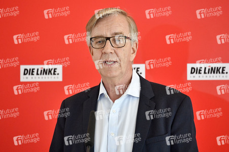 Pressestatement der Partei Die Linke in Berlin