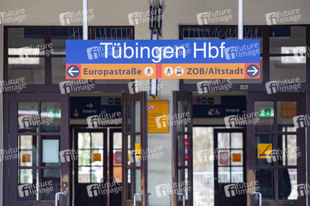 Der Hauptbahnhof in Tübingen