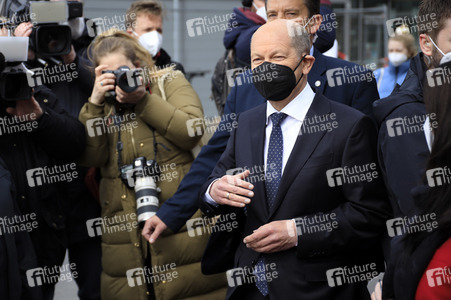 Olaf Scholz beim Besuch vom Vivantes-Klinikum in Berlin