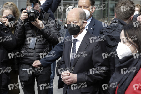 Olaf Scholz beim Besuch vom Vivantes-Klinikum in Berlin