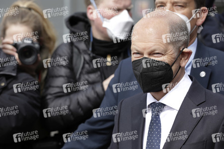 Olaf Scholz beim Besuch vom Vivantes-Klinikum in Berlin