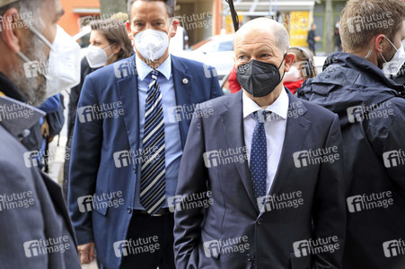 Olaf Scholz beim Besuch vom Vivantes-Klinikum in Berlin