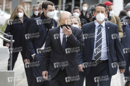 Olaf Scholz beim Besuch vom Vivantes-Klinikum in Berlin
