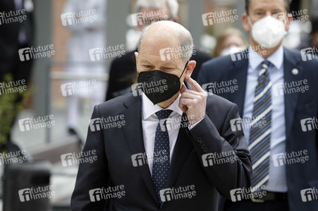 Olaf Scholz beim Besuch vom Vivantes-Klinikum in Berlin
