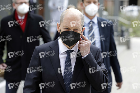 Olaf Scholz beim Besuch vom Vivantes-Klinikum in Berlin