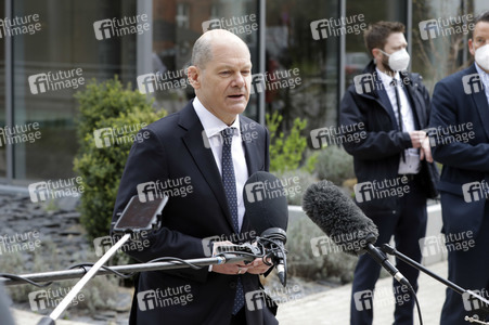 Olaf Scholz beim Besuch vom Vivantes-Klinikum in Berlin