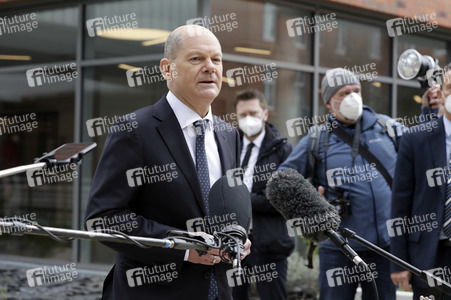 Olaf Scholz beim Besuch vom Vivantes-Klinikum in Berlin