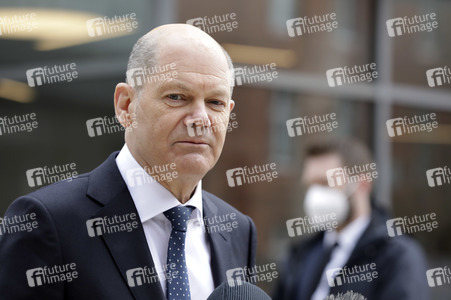 Olaf Scholz beim Besuch vom Vivantes-Klinikum in Berlin
