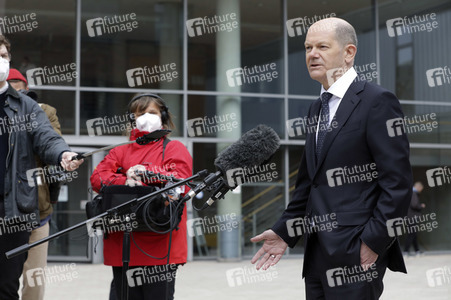 Olaf Scholz beim Besuch vom Vivantes-Klinikum in Berlin