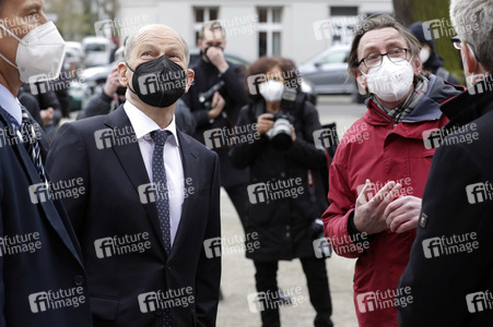 Olaf Scholz beim Besuch vom Vivantes-Klinikum in Berlin