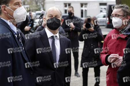Olaf Scholz beim Besuch vom Vivantes-Klinikum in Berlin