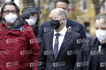 Olaf Scholz beim Besuch vom Vivantes-Klinikum in Berlin