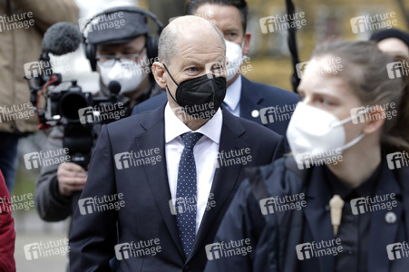Olaf Scholz beim Besuch vom Vivantes-Klinikum in Berlin