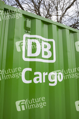 Grüner DB Container in Köln