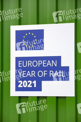 Grüner DB Container in Köln