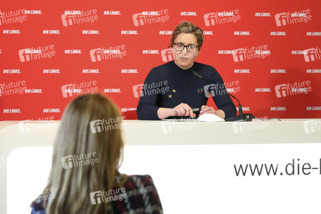 Pressekonferenz mit Susanne Hennig-Wellsow in Berlin