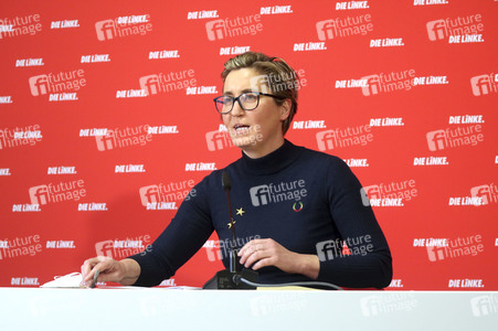 Pressekonferenz mit Susanne Hennig-Wellsow in Berlin
