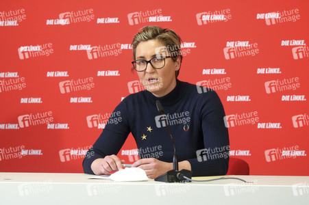 Pressekonferenz mit Susanne Hennig-Wellsow in Berlin