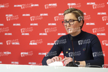 Pressekonferenz mit Susanne Hennig-Wellsow in Berlin